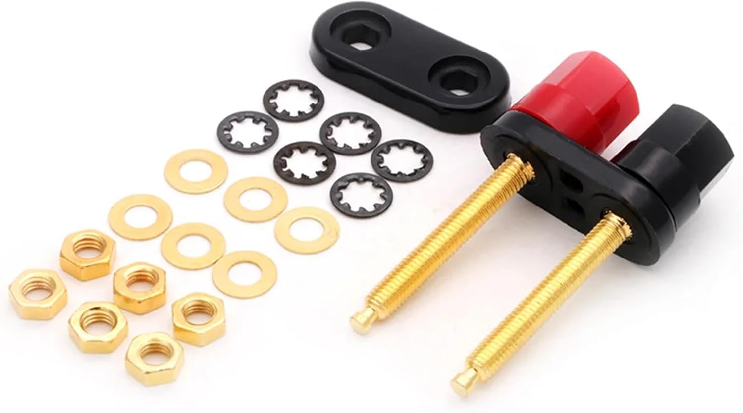 10PC Extended Speaker Banana Plugs Binding Post Terminals Connector Dual Female Socket for Speaker Amplifier