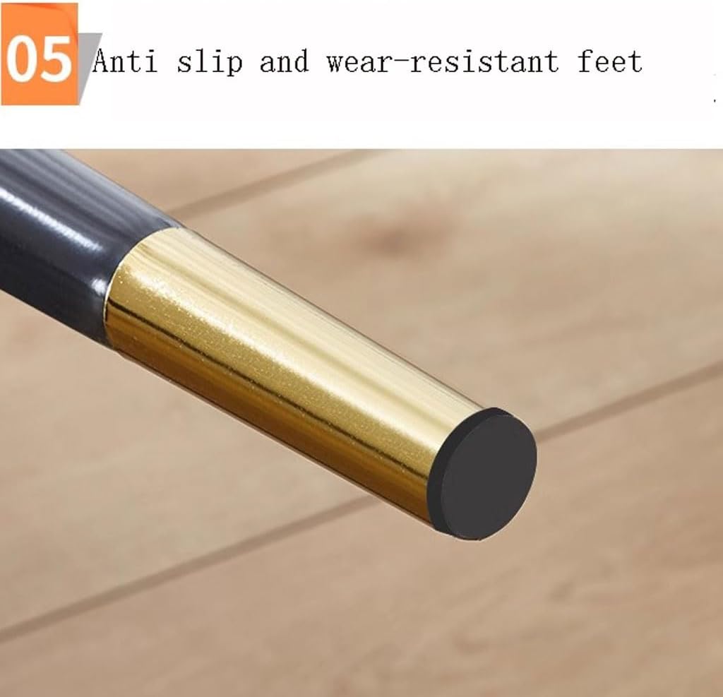 WKWKW Kitchen Dining Chairs Arm Chairs Set of 6 Wear Resistant Leather Kitchen Chairs Carbon Steel Legs Office Lounge Chair(Red)