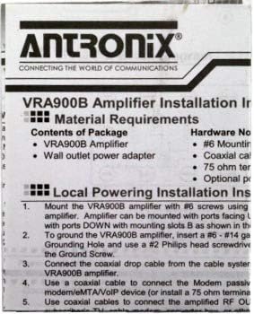 Reliable Cable Products 9 Port Bi-Directional Cable TV Splitter Signal Booster/Amplifier with Active Return (Not Recommended for use with OTA Antennas and not Compatible with Satellite Systems)