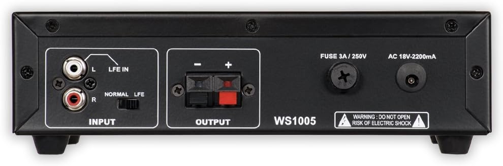 Acoustic Audio WS1005 Passive Subwoofer Amp 200 Watt Amplifier for Home Theater