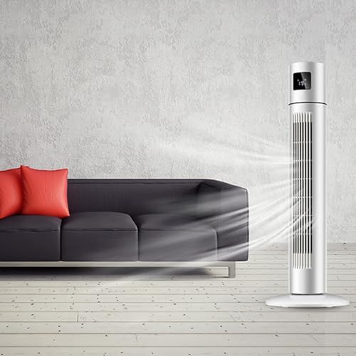 Tower Fan with Remote Control, 3 Wind Speed Cooling Fan, Evaporative Air Cooler with LED Display, Swamp Cooler, for Home, Office(81cm/31.8in)