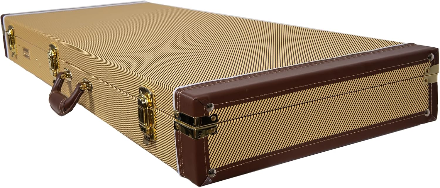 Crossrock PRS SE Hollowbody Electric Guitar Case, Rectangular, Vinyl Tweed (CRW620PRSHBTW-R)