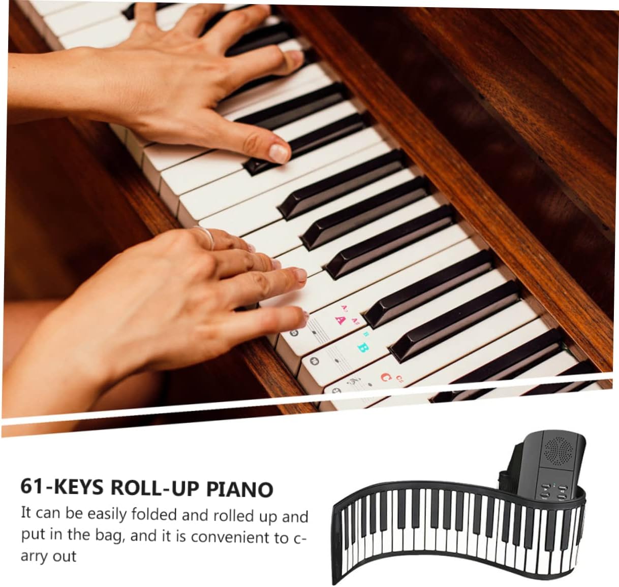 Key Roll-up Piano Portable Boys and Girls Keyboard Hand-rolled Electronic Piano