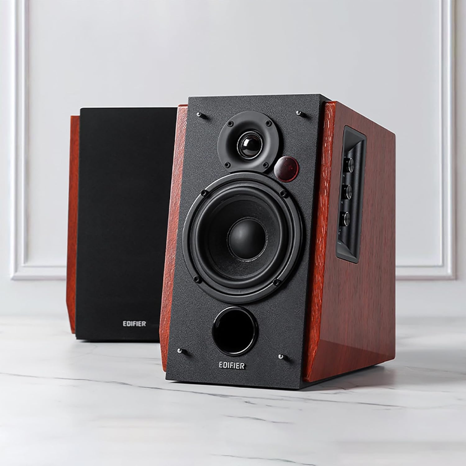 Edifier R1700BTs Active Bluetooth Bookshelf Speakers - 2.0 Wireless Near Field Studio Monitor Speaker - 66w RMS with Subwoofer Line Out