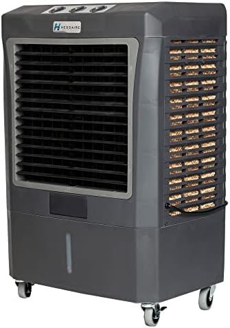 Hessaire MC37M Indoor or Outdoor Portable Oscillating Evaporative Swamp Air Cooler for 950 Square Feet of Space with Water Reservoir