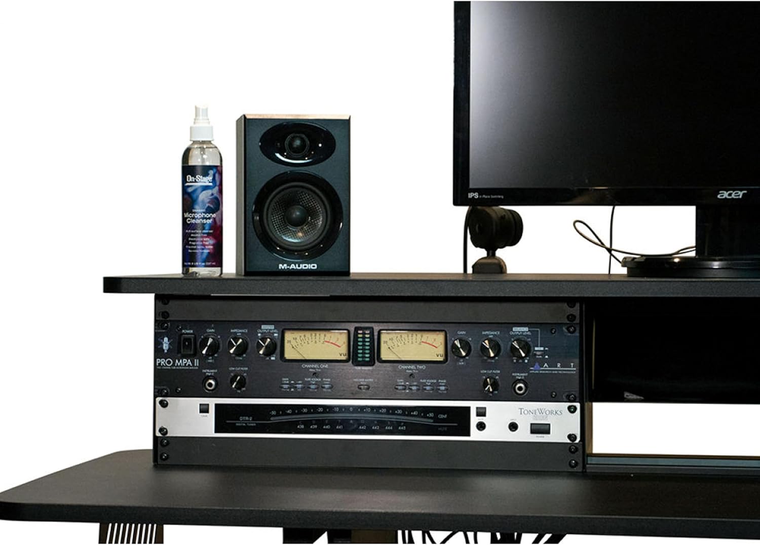 On-Stage WS7700B Large Studio Workstation, Black