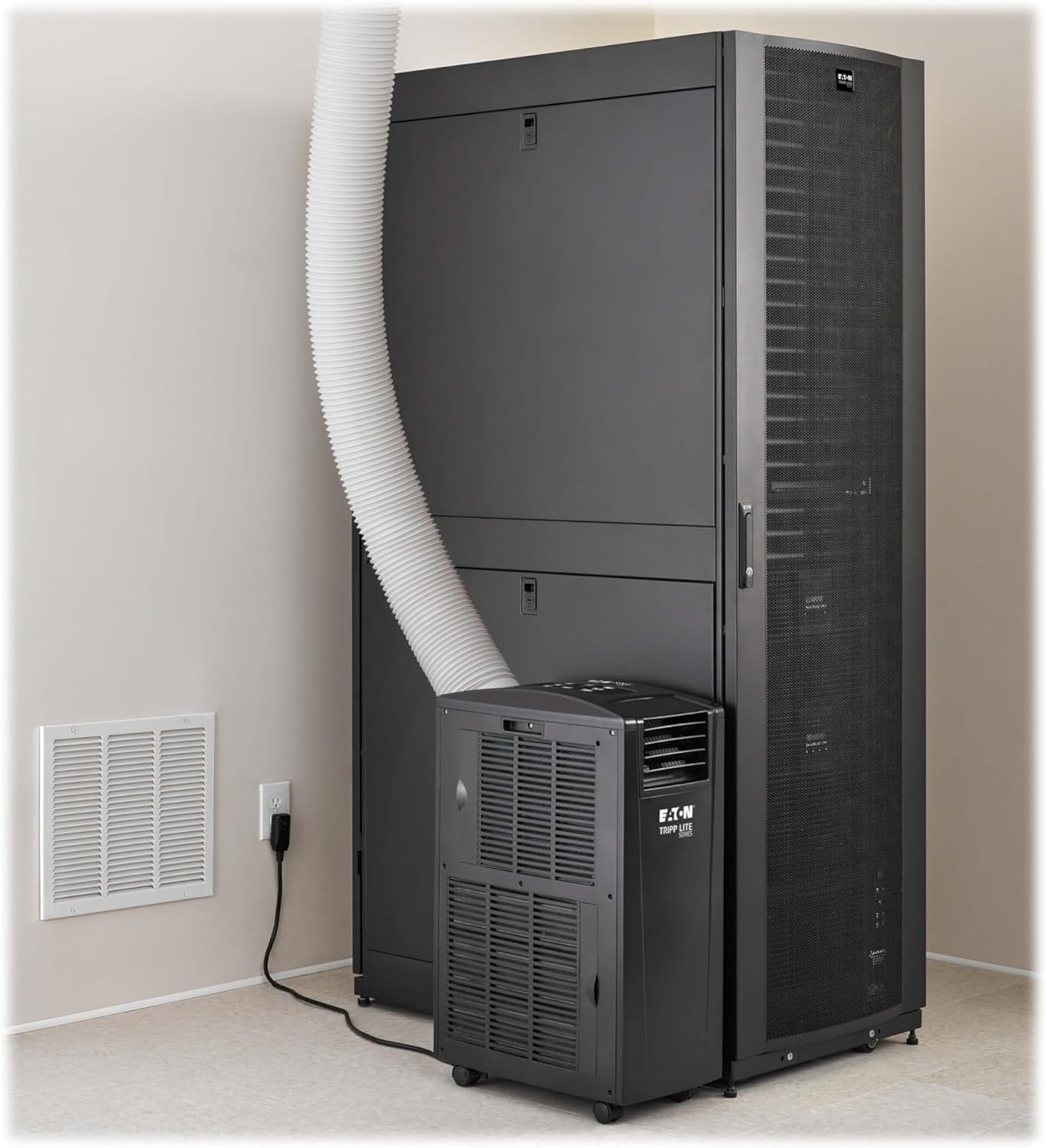 Tripp Lite Eaton Tripp Lite SRCOOL12KE Spot Cooler Air Conditioner for Server Racks and Network Closets, 13,000 BTU (3.8kW), 120V, High Efficiency, Portable Self-Contained AC Unit