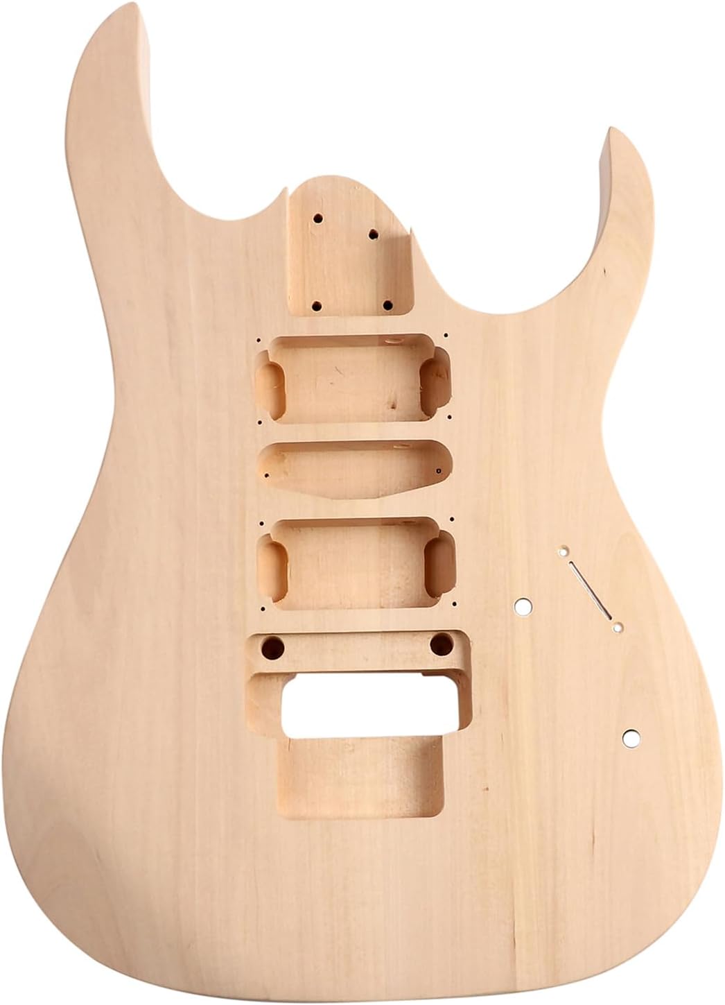 DIY Electric Guitar Kit Beginner Kit 6 String Right Handed with Basswood Body Hard Maple Neck Poplar Laminated Fingerboard Black Hardware Build Your Own Guitar JS Series.