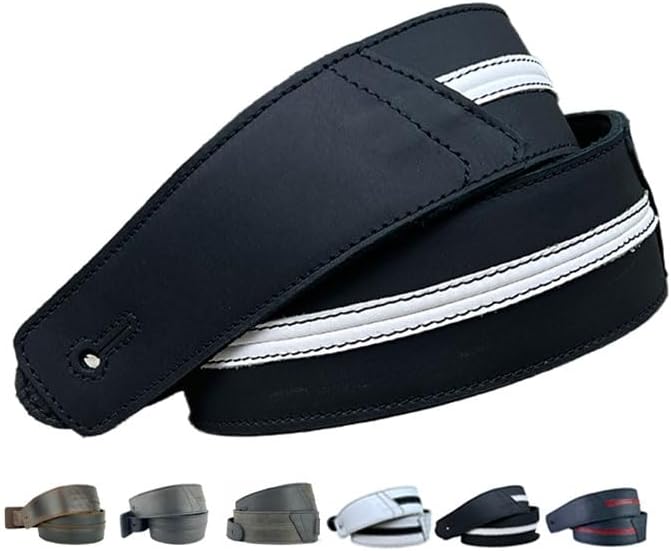 Anthology Gear The Original Straight Up Full Grain Padded Leather Guitar Strap - For Electric, Acoustic and Bass Guitars