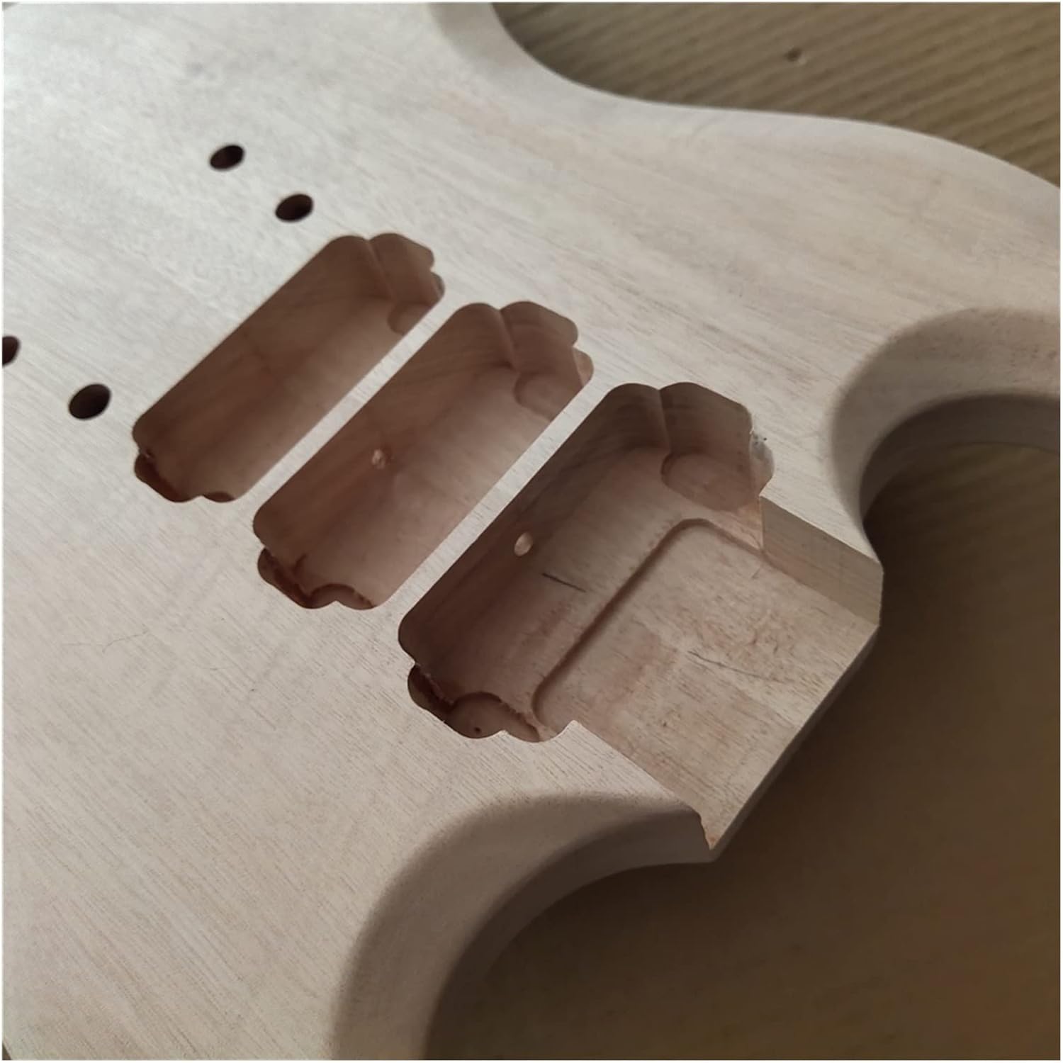 TSTS Unfinished DIY Electric Body for SG Style Guitar Mahogany Guitar DIY Accessory