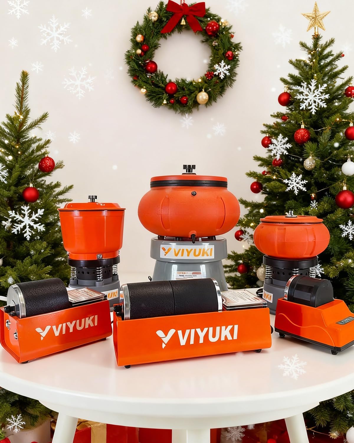 Professional Rock Tumbler Kit - Double Drum 6LB Lapidary Polisher for Adults (Double Barrel), Includes Rough Gemstones, 8 Polishing Grits, Jewelry, Learning Guide, Great Stem Science Kit