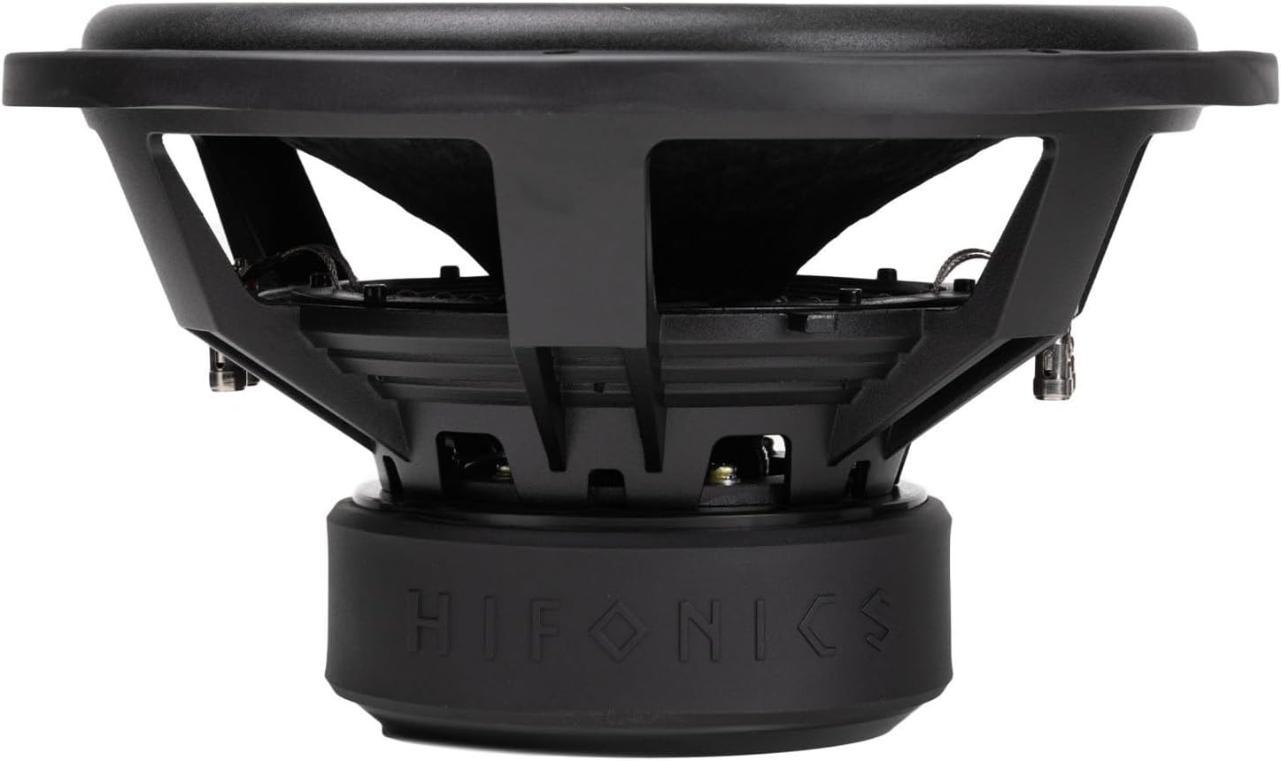 Hifonics 4 Pack Elite 15 Inch Car Mount Subwoofer with Dual 4 Ohm Voice Coil Speaker 3000 Watt Peak Power Mobile Amplifier System, Black