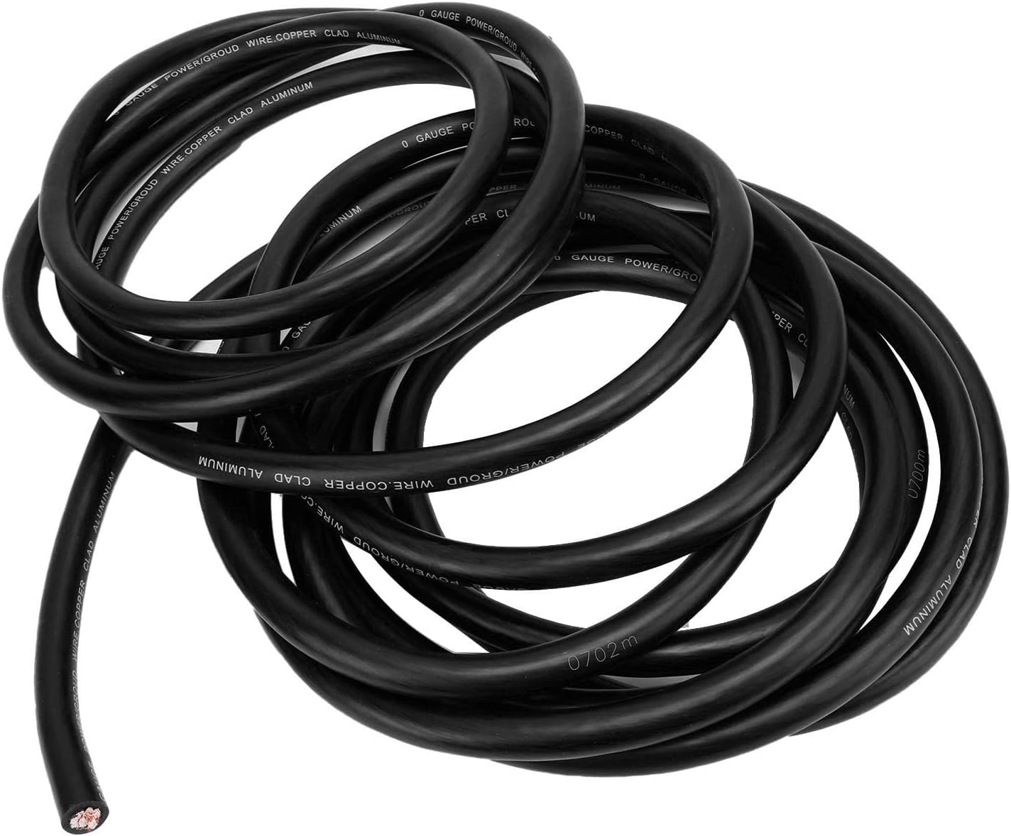 Car Speaker Cable, 1 Gauge AWG Automotive Wire 25ft Versatile Flexible Easy Installation CCA Car Power Ground Battery Cable for Radio Lighting Speaker (Black)