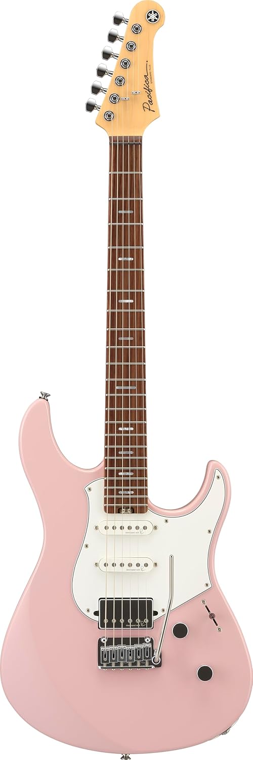 Yamaha Pacifica Standard Plus Electric Guitar With Gig Bag, Ash Pink