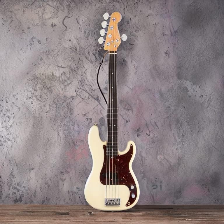 Fender American Professional II 5-String Precision Bass, Olympic White, Rosewood Fingerboard