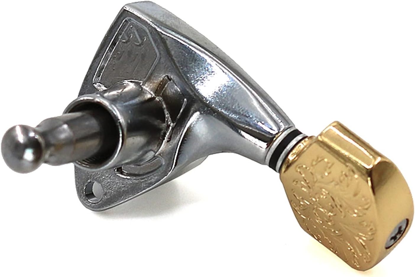 Electric Folk Guitar String Button Completely Closed Open Retro Pattern Imitation Jade Guitar Machine Head Tuners (Color : 02)