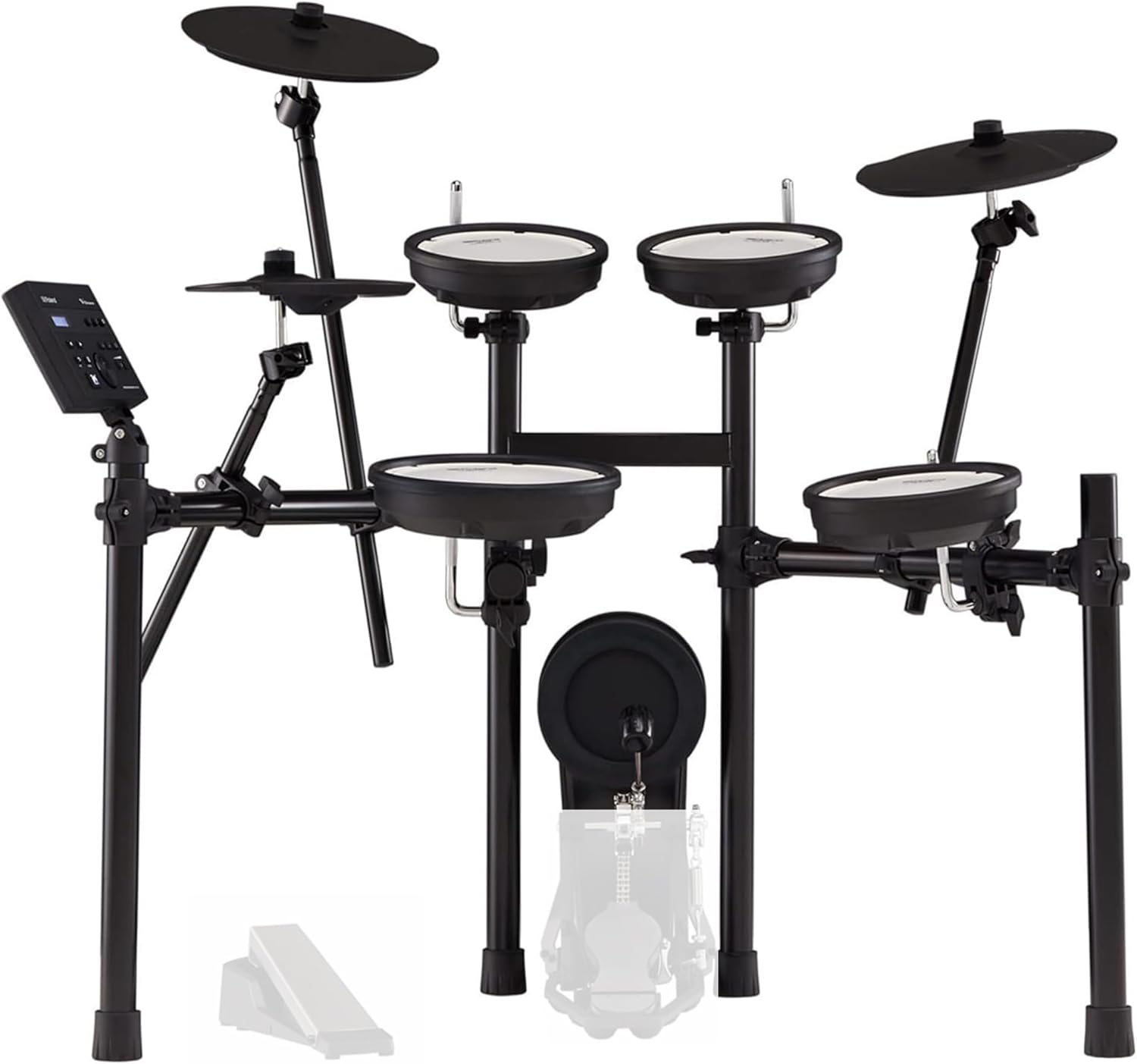 Roland V-Drums TD-07KV Electronic Drum Set Bundle with Drumstick Bag, 3.5mm Audio Cable, 3 Pairs of Drumsticks, and Austin Bazaar Polishing Cloth