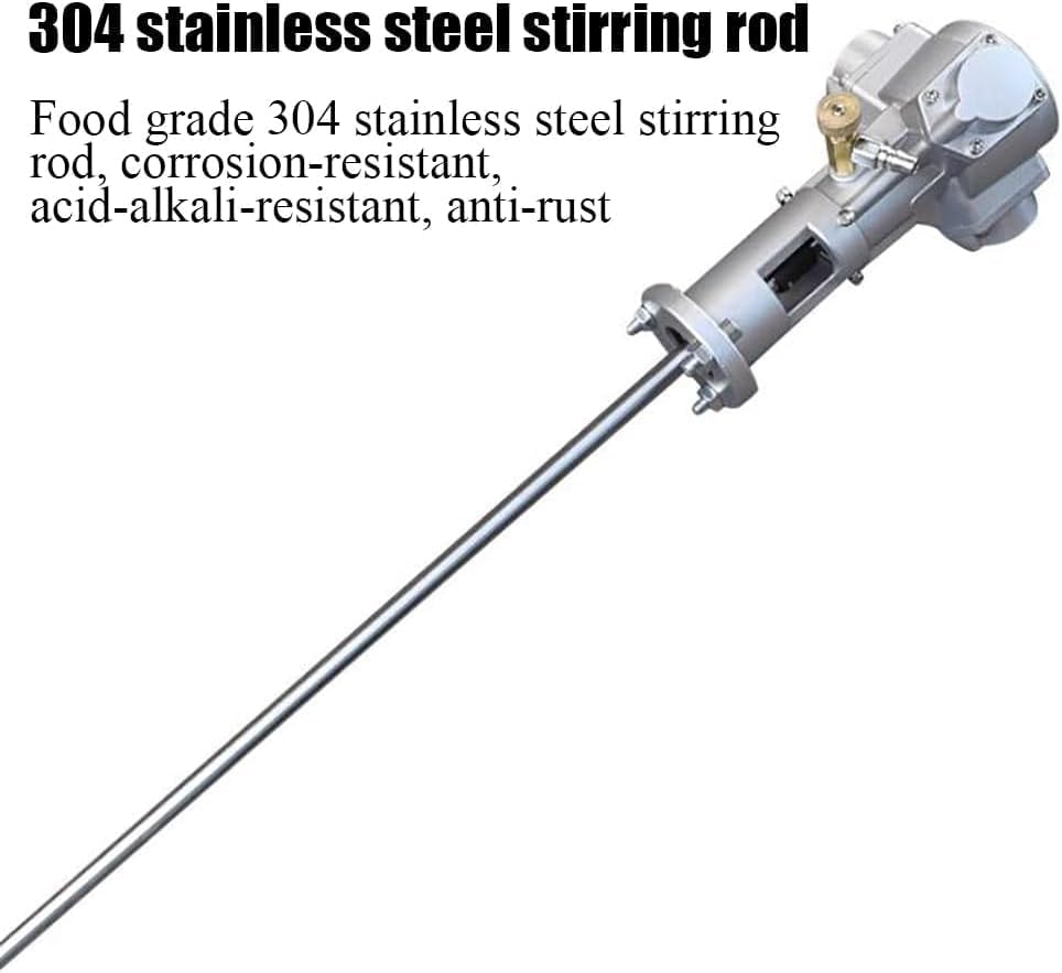 Paint Stirring Machine,5 Gallon 20L Vertical Pneumatic Paint Mixer with 4 Feet Stand,Stepless Speed,100mm Impeller Diameter,for Paint,Putty,Dye,Fodder,Viscous Liquid