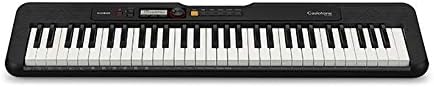 Casio Casiotone CT-S200 – 61-Key Portable Keyboard for Beginners | 400 Tones, 77 Rhythms, LCD Display, Dance Music Mode, USB-MIDI, Stereo Speakers | Includes Power Supply & Music Rest | Black