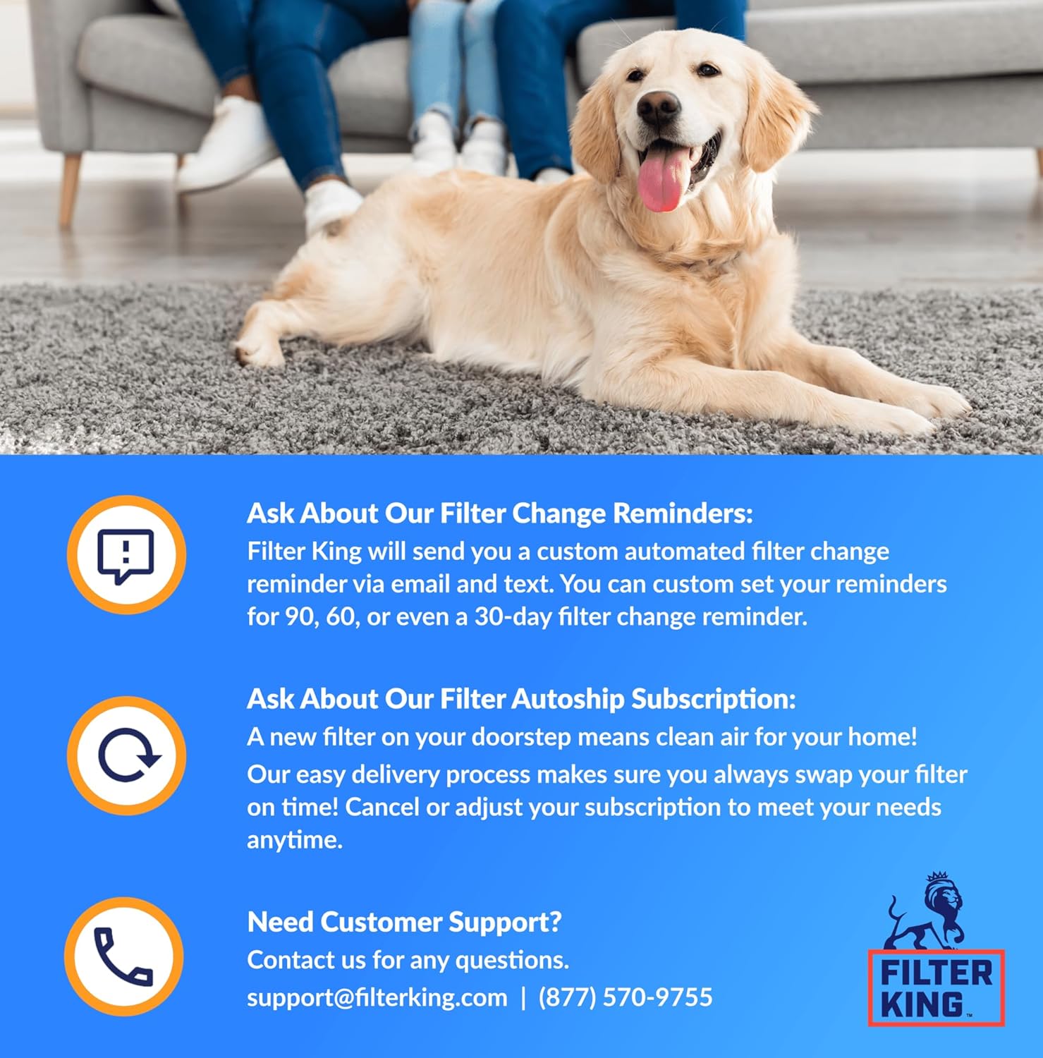 Filter King 16x21.5x1 Air Filter | 12-PACK | MERV 8 HVAC Pleated A/C Furnace Filters | MADE IN USA | Actual Size: 16 x 21.5 x .75