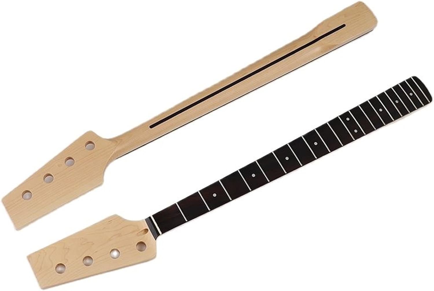 ZUZU 4 Strings Electric Bass Guitar Neck 20 Frets Right Hand Canada Maple Wood Neck Unfinished Guitar Neck