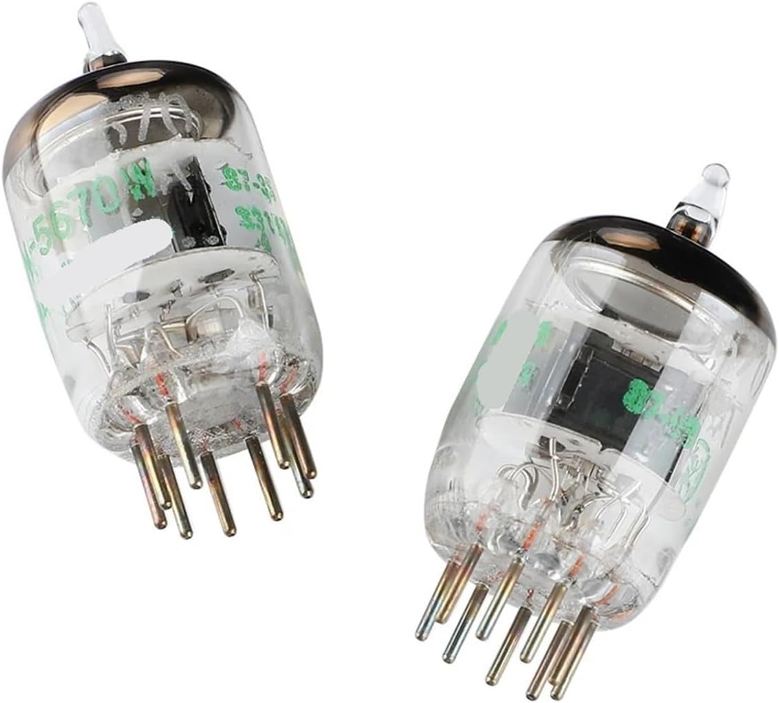 2PCS5670W GE5670 Vacuum Tube Valve Vacuum Tube Upgrade for 6N3/6H3N/396A/2C51/5670 Audio Amplifier