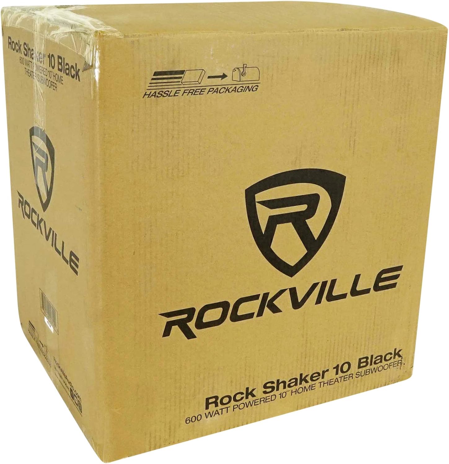 Rockville Rock Shaker 10 Black 600W Powered Subwoofer, Class-D Amp, Adjustable Crossover, MDF Enclosure, for Home Theater and Studio