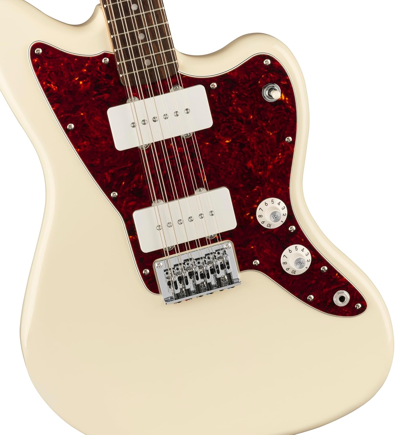 Paranormal Jazzmaster XII, Laurel Fingerboard, Tortoiseshell Pickguard, Olympic White