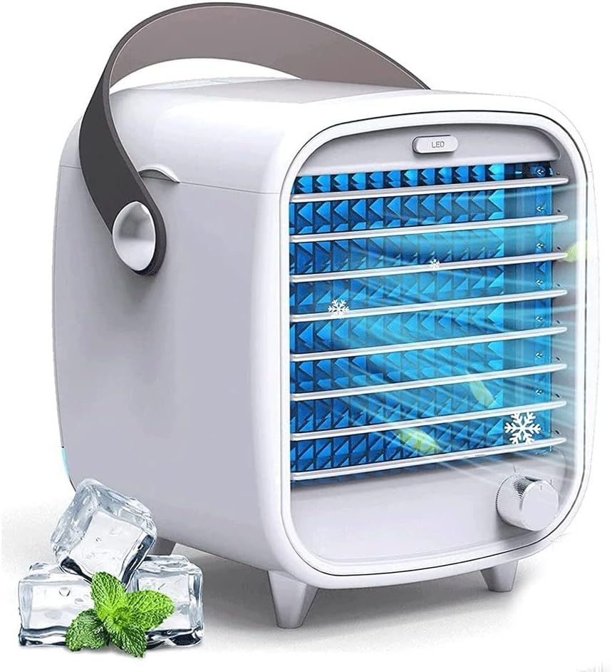 Portable Air Cooler Mini Desk Air Conditioner USB 200ML Waterbox for Small Room Office Bedroom