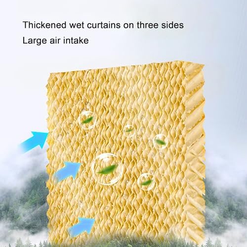 Industrial Air Conditioner Portable Evaporative Air Cooler Swamp Cooler with 10.6 Gallon Tank, 3 Speed Settings, Ideal for Cooling Homes, Garages, and Patios