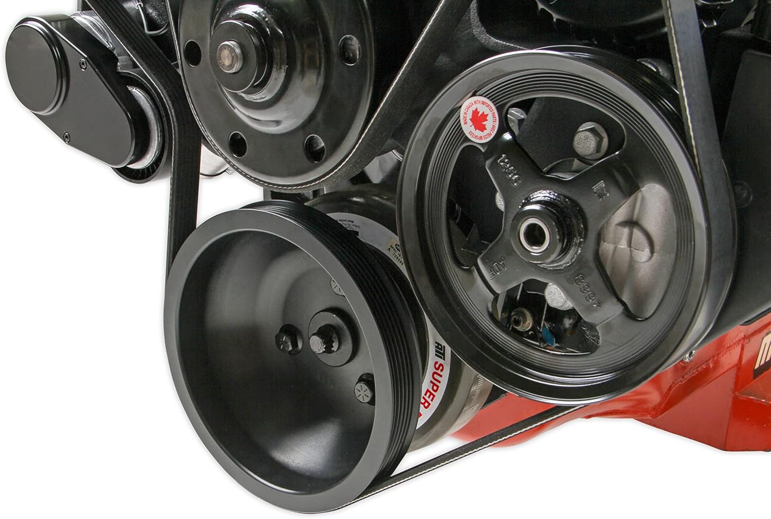 Holley 20-242BK Big Block Chevy Mid-Mount Complete Accessory System - Black Finish