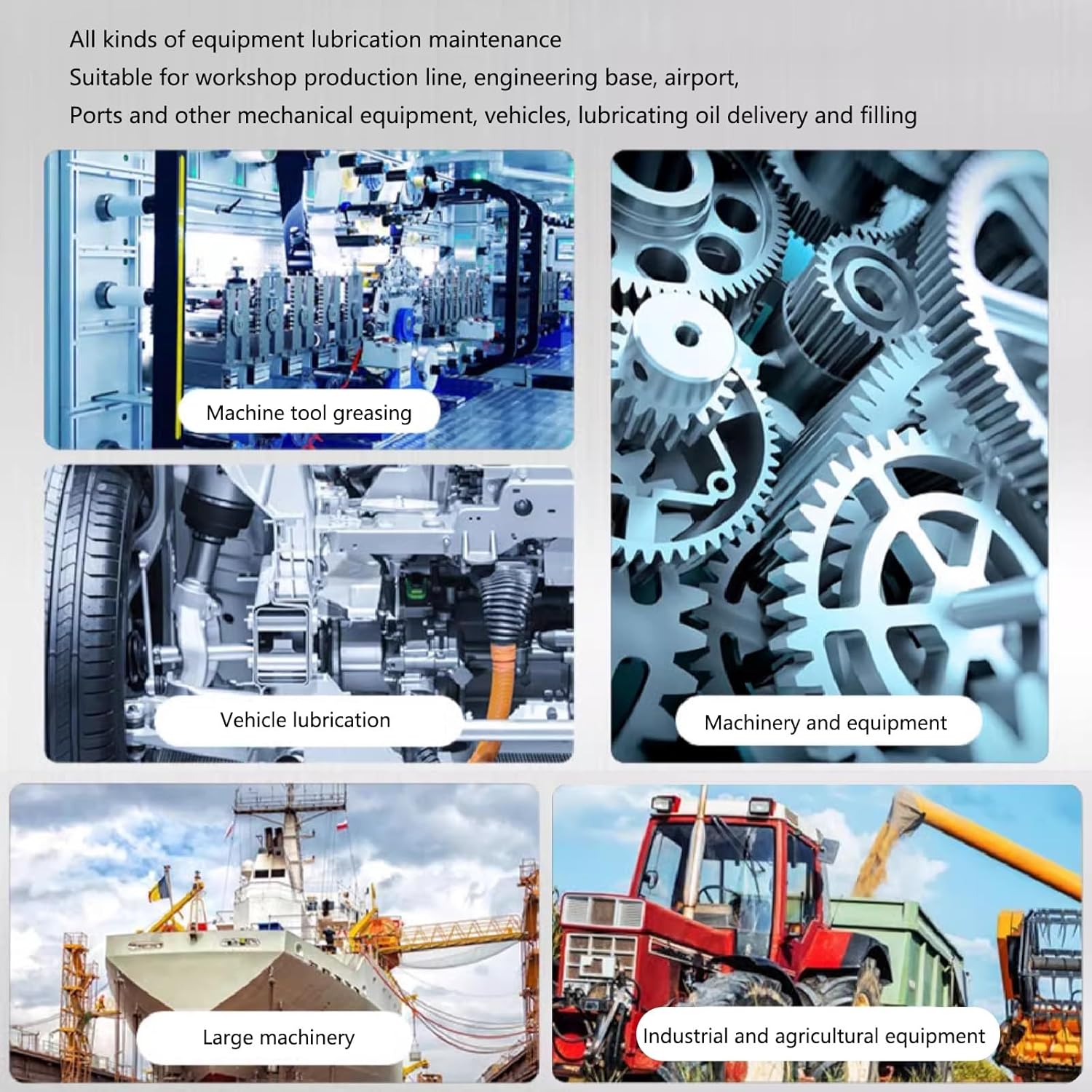 Pneumatic Grease Pump With A Discharge Capacity Of 0.85L/min, Pressure Ratio Of 50:1, Suitable For 5-gallon Drums, For Automotive, Machine Tool And Industrial Lubrication(Size:Pole length 94cm/37in)