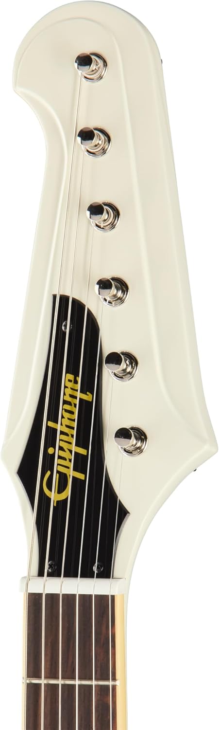 Epiphone Inspired by Gibson Custom 1963 Firebird V, Polaris White with Case