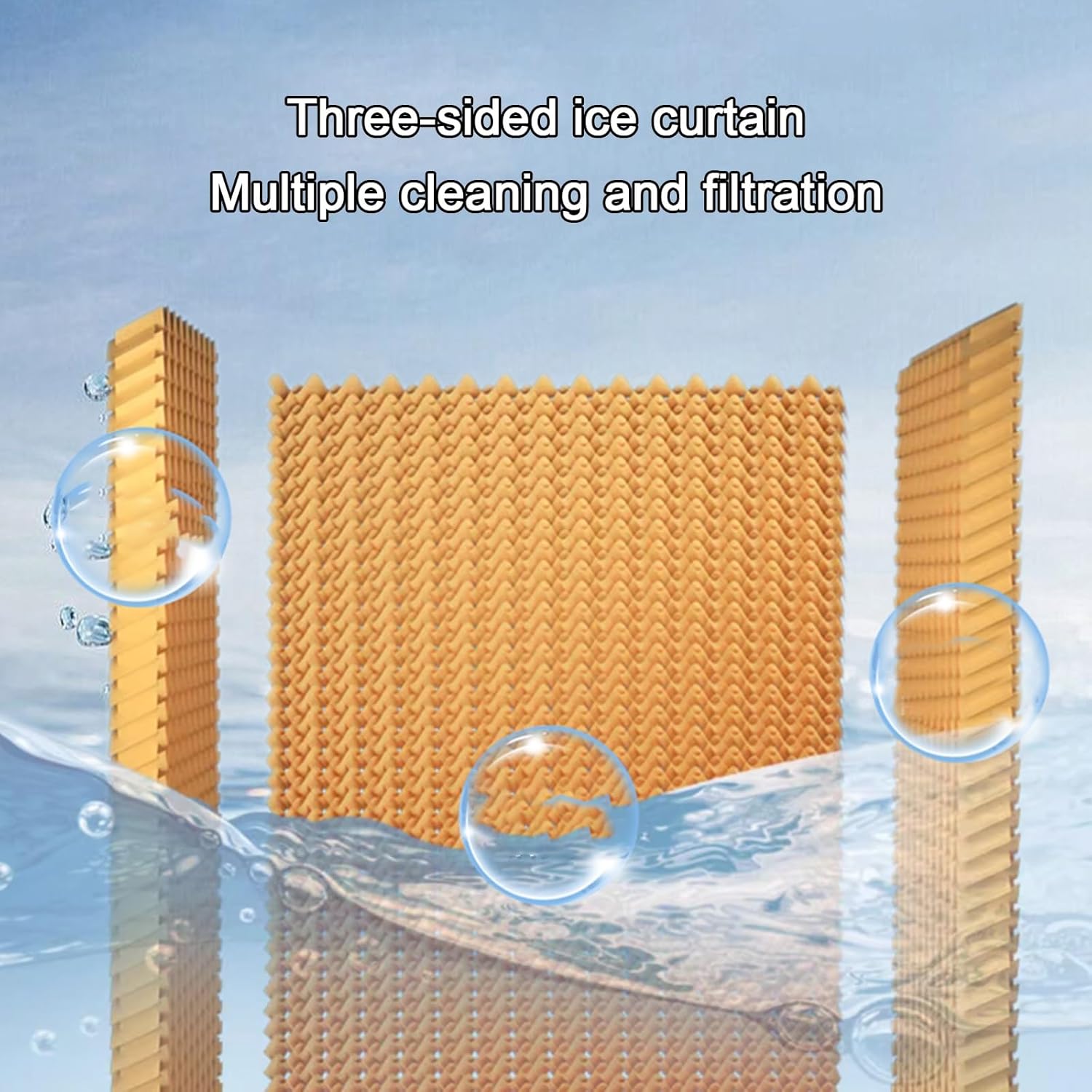 Portable Swamp Cooler with 7.5H Timer, 4400CFM Evaporative Air Cooler w/ 16 Gal Water Tank, 3-IN-1 Air Conditioner for Commercial, Industrial, Garage, Patio, Outdoor Use