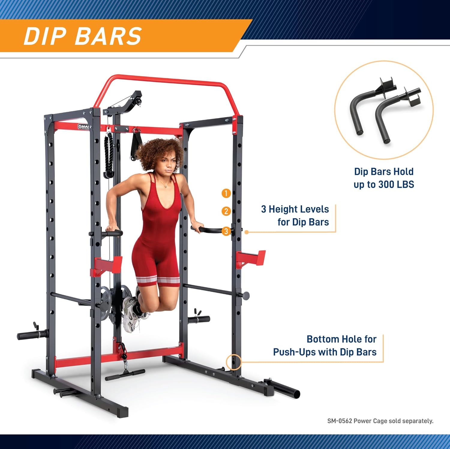 Marcy Power Cage with Pull-Up Bar,Adjustable Bar Catches,Olympic Standard Weight Plate,Accessories Build Your Own Home Gym with Optional Dual Pulley Trolley System for Body Exercise,Strength Training