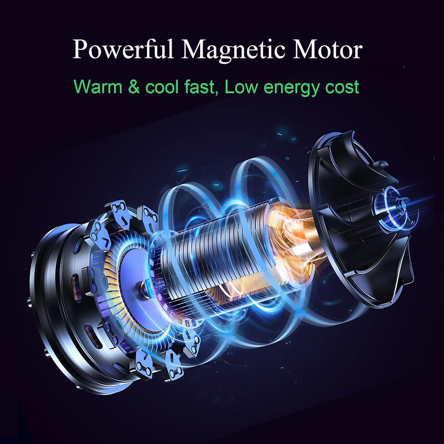 Bladeless Heater and Fan Combo, 1400 Watt Electric Heater and 40 Watt Cooling Fan, 80° Oscillation, All the Season Use, Remote and Touch Control, Office Room, Bedroom Indoor Use, Silver White