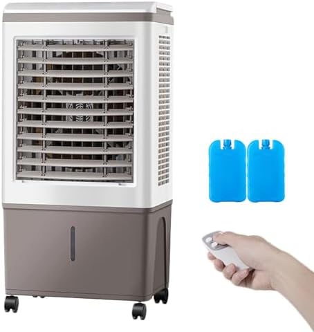 Outdoor Swamp Cooler, Evaporative Air Coolers with Remote Control, 90° Oscillating, 3-Speed Mode, Air Cooler, 50L Large Capacity Water Tank for Indooor Outdoor Use