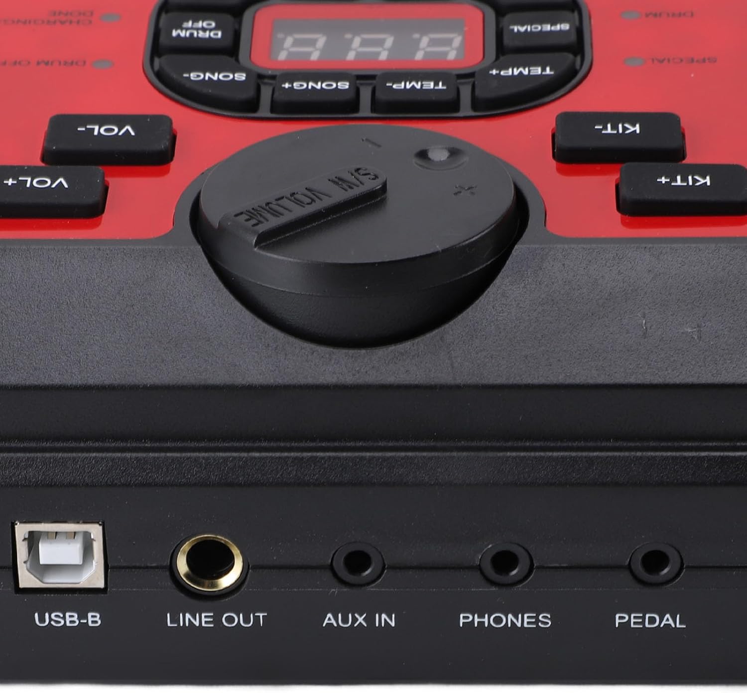 Focket Electronic Drum Set, 7 Pads Digital Drum Kit with Multiple Rhythms Sounds, USB Rechargeable Table Machine for Portable Practice with Pedal Sound Cable