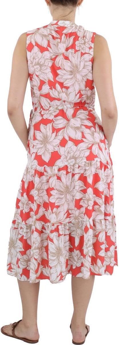 Anne Klein Women's Sleeveless Tiered Midi Dress