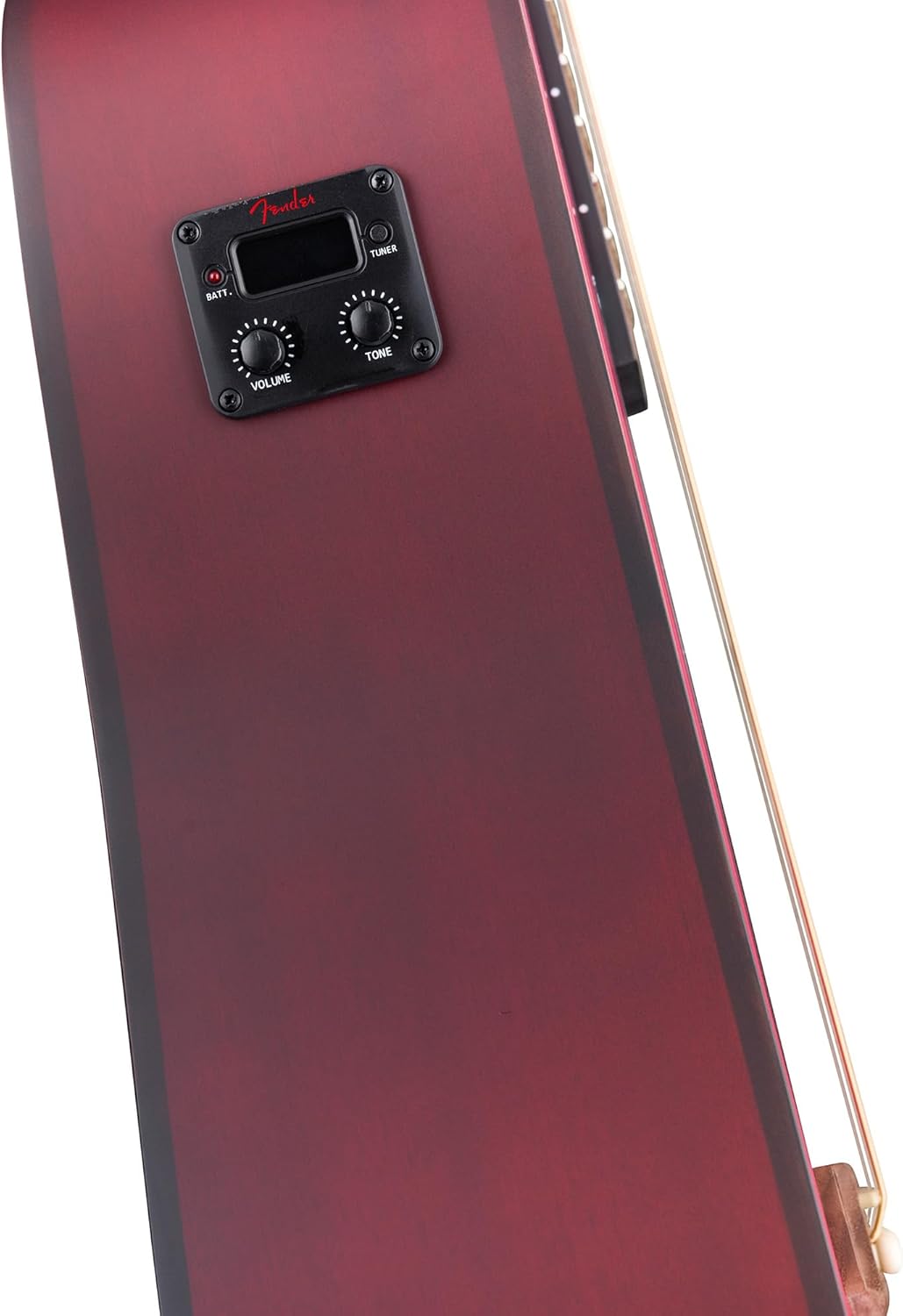 Fender FA Series Dreadnought Acoustic-Electric Guitar - Crimson Red Bundle with Gig Bag, Strings, Picks, and Austin Bazaar Instructional DVD