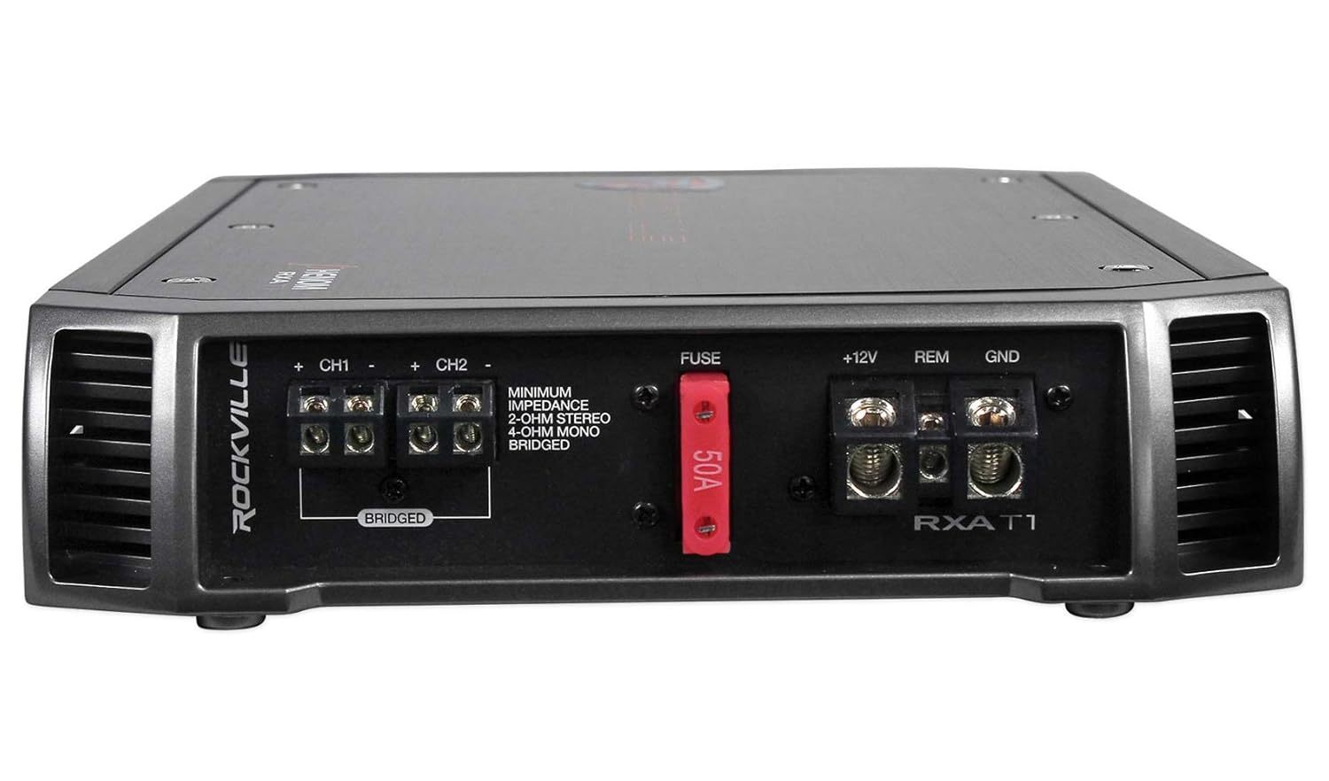 Rockville: Rockville RWK81 8 Gauge Complete Amp Installation Wire Kit with 1500W Peak/375W RMS 2 Channel Amplifier (2 Items)