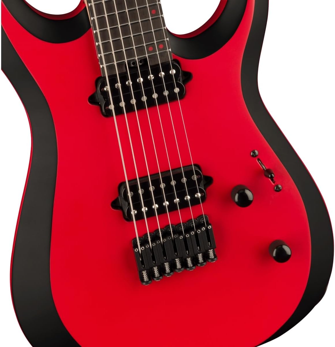 Jackson Pro Plus Series DK Modern MDK7 HT - Red with Black Bevels