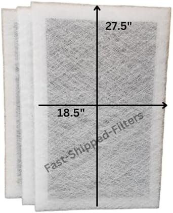 Fast-Shipped-Filters 3 Pack 20x30 Replacement Filter Pads Compatible with Pristine Air Cleaner 20x30 Refill White