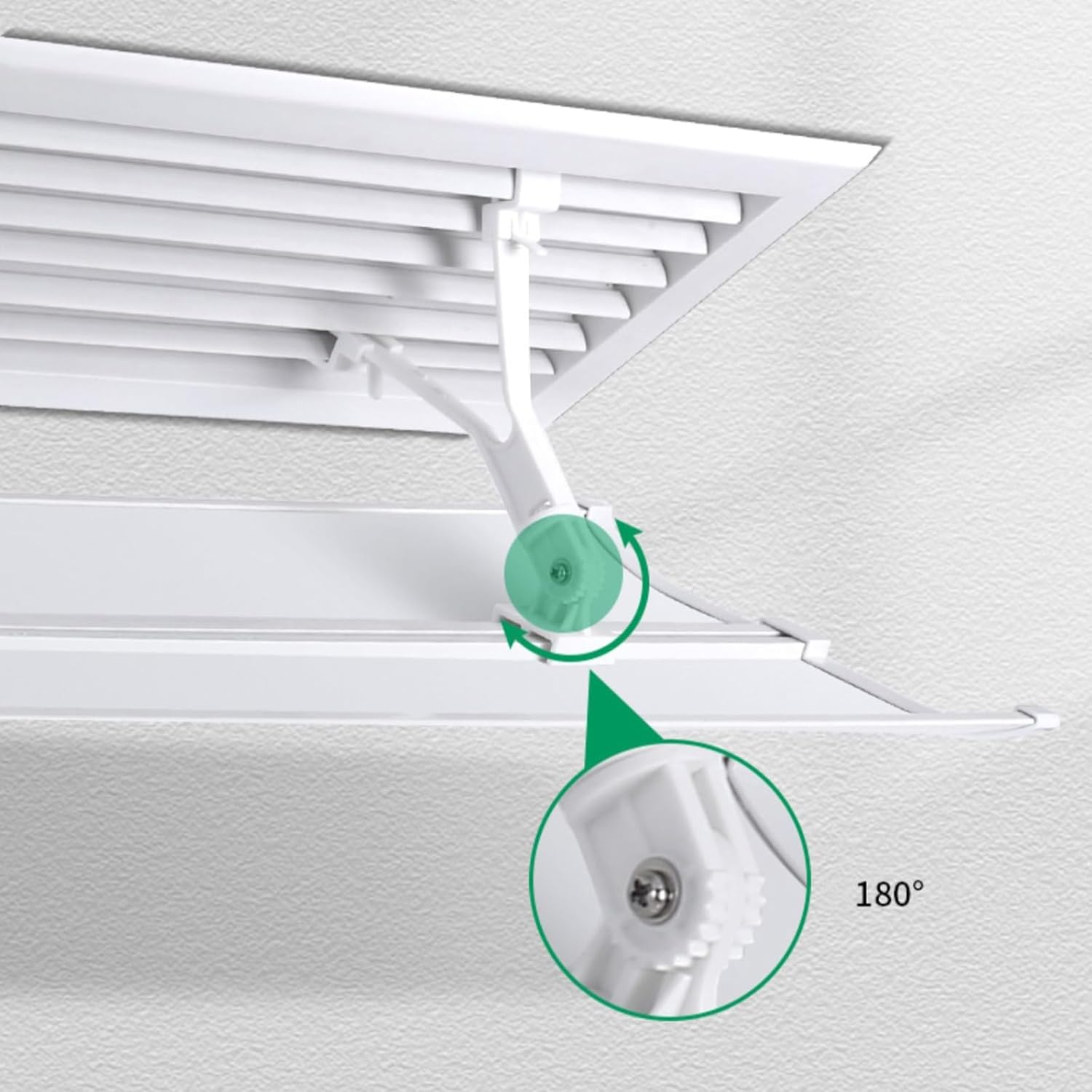 Adjustable Air Conditioner Deflector Windshield, Anti-Direct Blow Air Diverter, Adjustable Baffle for Central AC, Side Walls, Ceiling Vents
