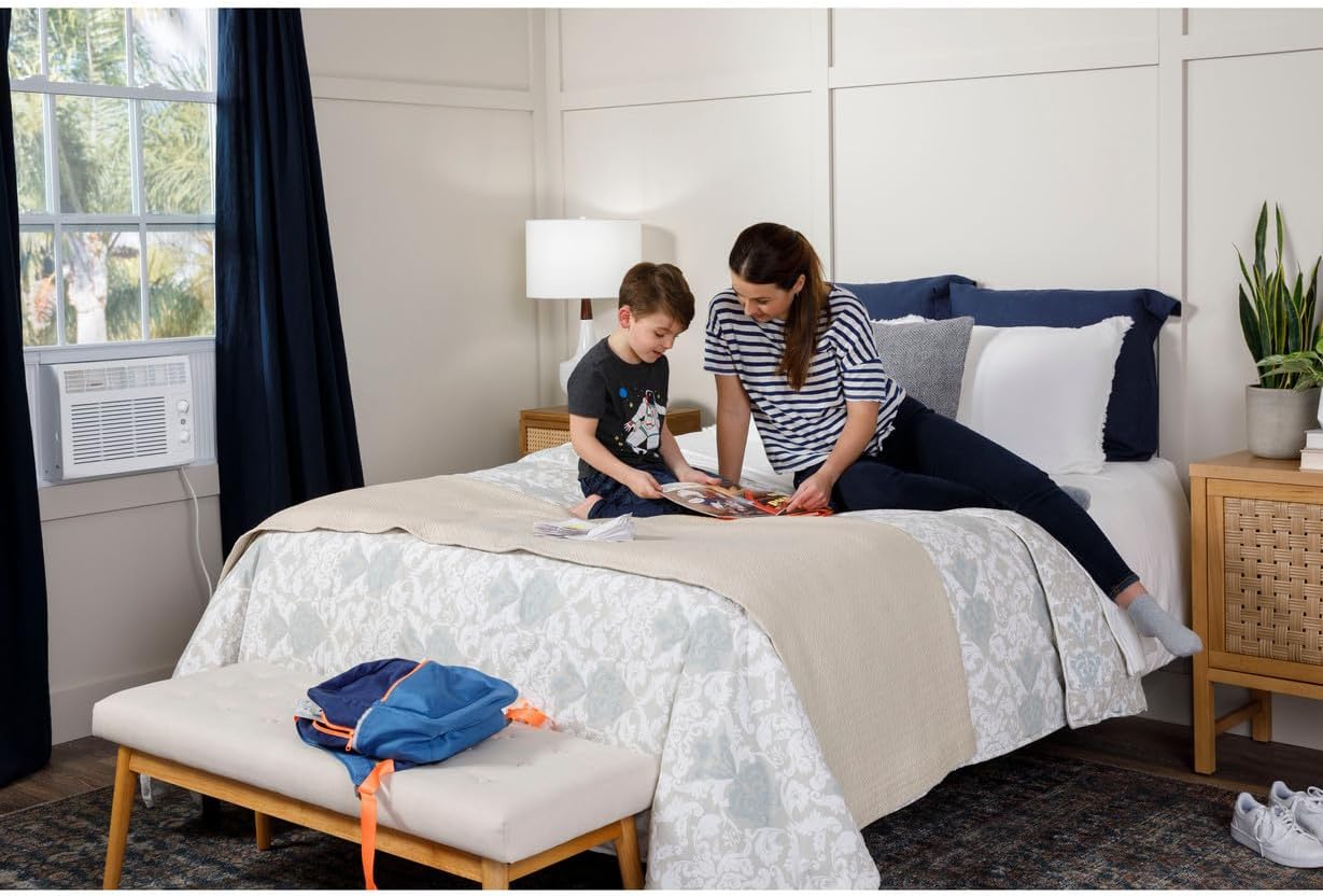 GE 5,000 BTU Mechanical Window Air Conditioner for Small Rooms up to 150 sq ft.