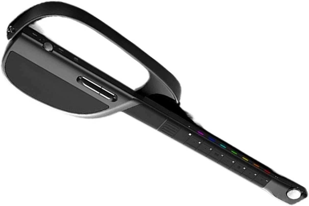 VBESTLIFE Stringless Electric Guitar, Black, Smart Stringless Guitar, Built-in External Speaker, 3.5mm Sound Interface, Automatic Playing, for Guitar Beginners