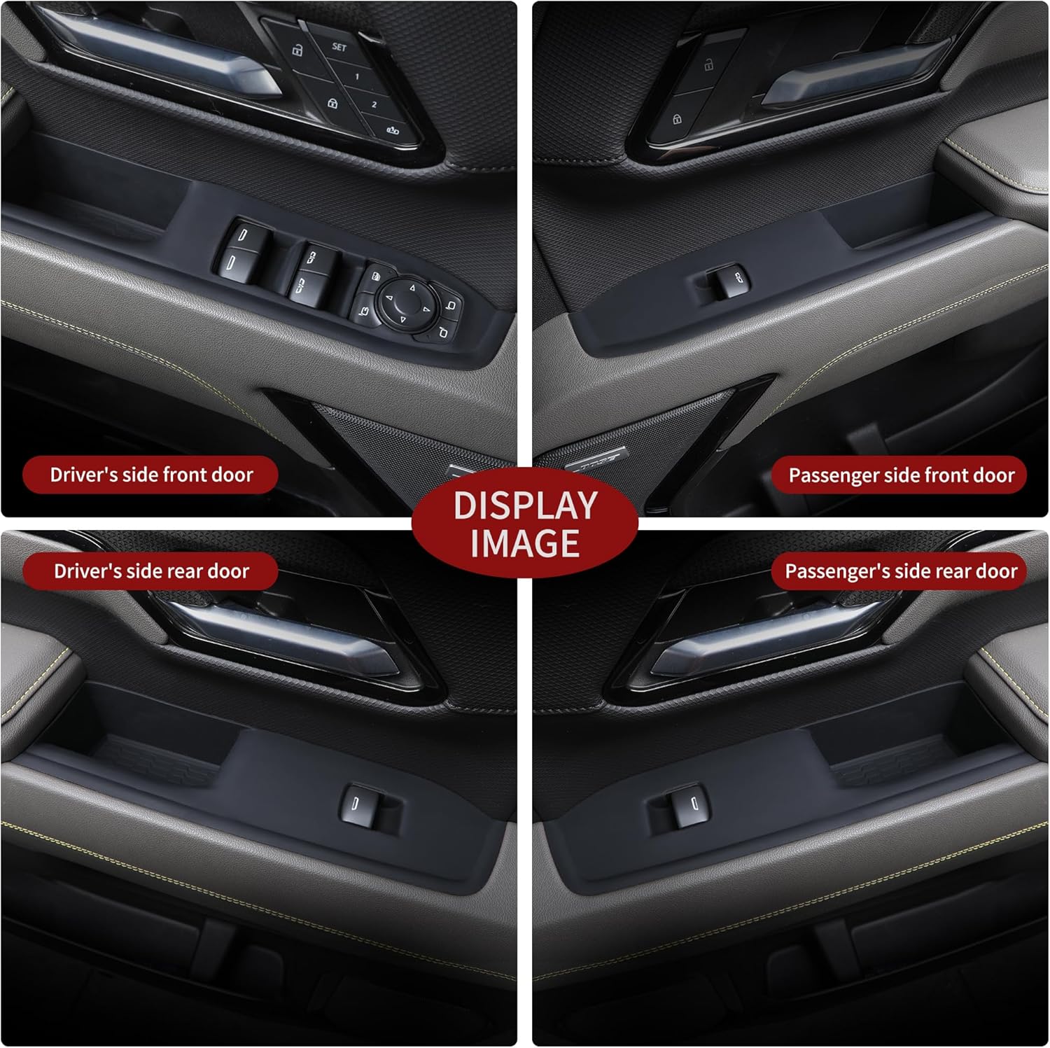 Compatible with 2019 2020 2021 2022 2023 2024 2025 2026 Chevrolet Silverado 1500 Window Switch Panel Protective Silicone Cover Interior Protection Accessories (Black, Chevrolet Silverado 1500)