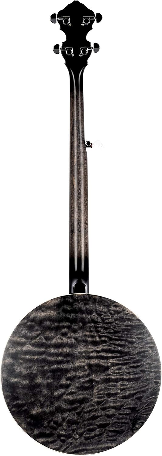 Ortega Guitars Facon Falcon Series 5-String Quilted Maple Resonator Acoustic-Electric Banjo w/Bag, Right (OBJE400TCO)