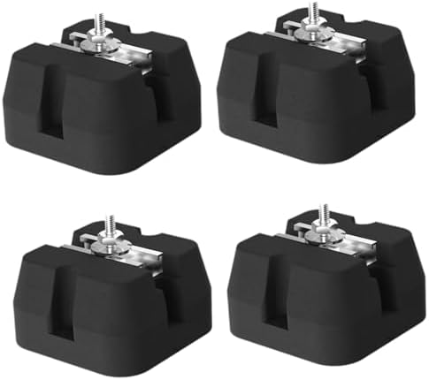 4X Air Conditioning Anti Vibration Pad Isolator Rubber Pad Easy Installation Shockproof Pads for Air Conditioner Attachments, C 100x100x65mm