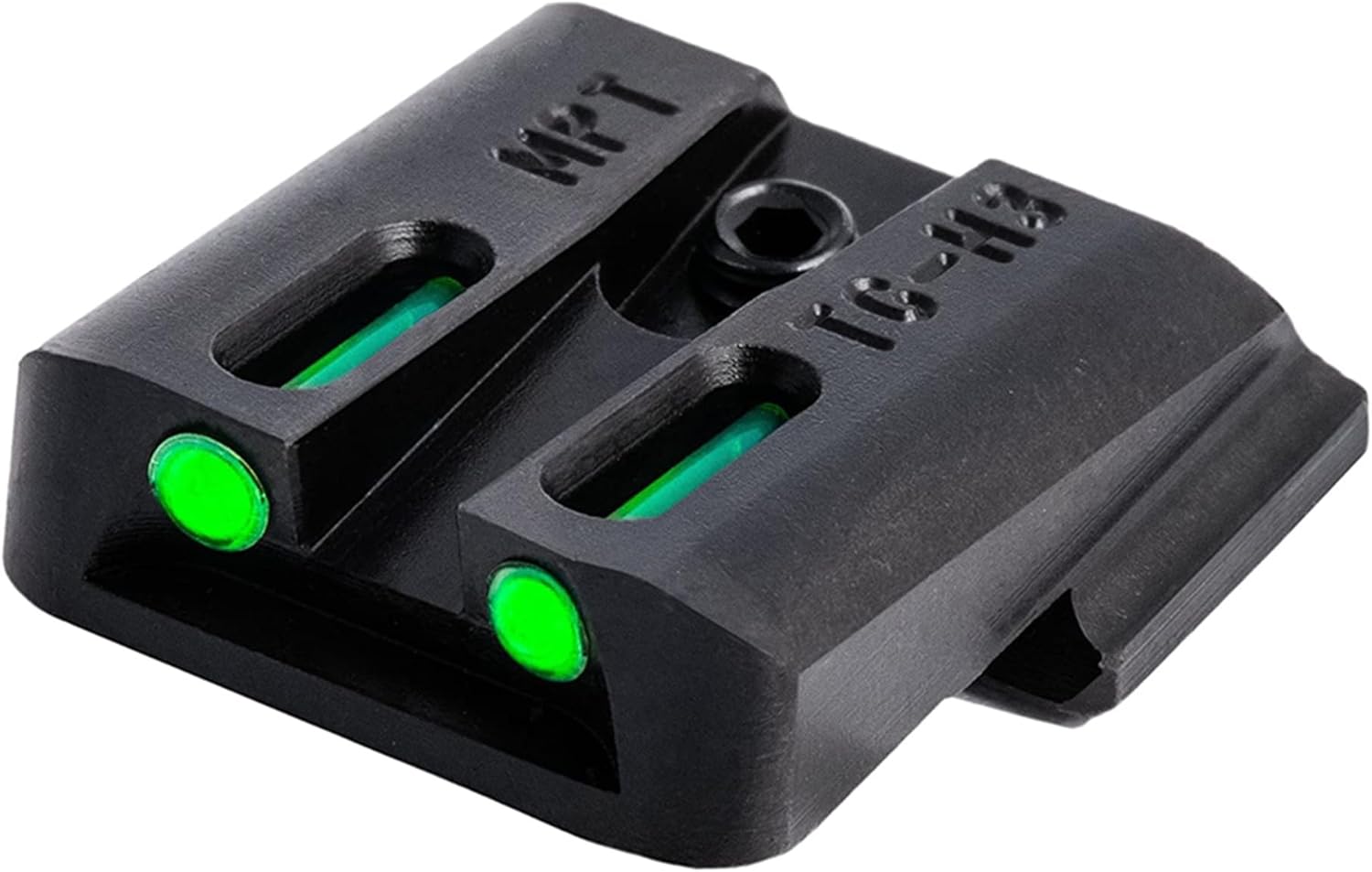 TRUGLO TFO Tritium & Fiber-Optic Handgun Sight Durable Snag-Resistant Glowing Front & Rear Night Sight, Compatible with Smith & Wesson M&P Series